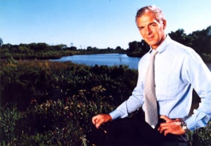 Eduardo Costantini, en Nordelta, en una imagen de 1998.