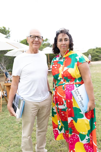Eduardo Costantini junto a Laura Bardier, directora de Este Arte