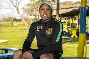 Eduardo Coudet con LA NACION en septiembre de 2016, en Arroyo Seco, cuando como entrenador de Central adelantó que dirigiría a River