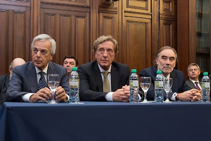 Los camaristas federales Martín Irurzun, Eduardo Farah y Leopoldo Bruglia 