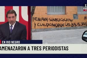 Eduardo Feinmann habló de la pintada donde lo amenazaba de muerte y dijo no tener miedo y que no se iba a callar