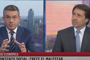 Eduardo Feinmann y Pablo Rossi en el pase de LN+