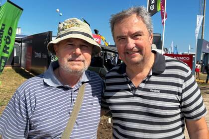 Eduardo Gindin y Héctor Kljenak, productores de Salto, provincia de Buenos Aires