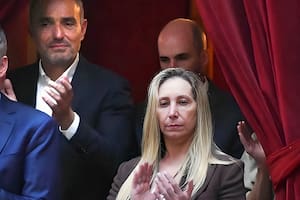 Eduardo "Lule" Menem y Karina Milei en la Cámara de Diputados, el 4 de diciembre 2024