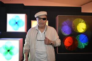 Eduardo Rodríguez en su reciente muestra en el Bellas Artes