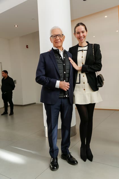 Eduardo y Elina Costantini en el acto de presentación de la Sala de la Colección Permanente del Malba que, desde hoy, se llamará Sala Ricardo Esteves en reconocimiento a su continuo rol en la formación de la Colección Malba