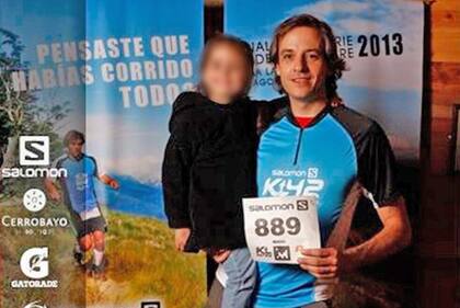 Eduardo Rucci junto a su hija biolgica