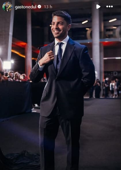 Edul escondió la mano herida en la premiación de los Martín Fierro de Streaming