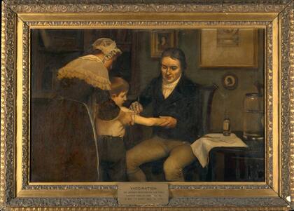 Edward Jenner realiza la primera vacunación en el niño James Phipps, de 8 años. 14 de mayo de 1796.