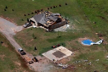 Algunas zonas de Oklahoma también sufrieron graves daños
