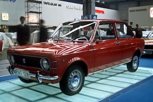 Ein Fiat 128 auf der Internationalen Automobilausstellung in Frankfurt 1969. (Photo by Gutberlet/picture alliance via Getty Images)