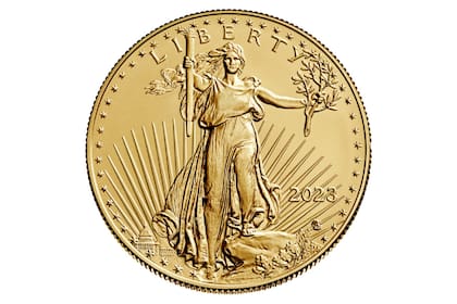 Ejemplo de la moneda Gold American Eagle