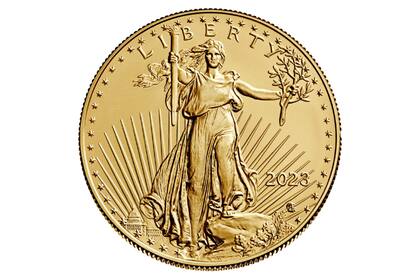 Ejemplo de la moneda Gold American Eagle