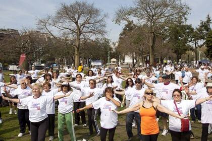 Ejercicios grupales de la Fundación Ineco