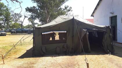 El Ejército controla el equipamiento de ayuda para asistir a afectados por el coronavirus