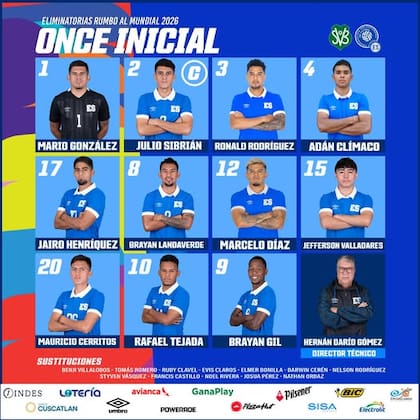 El 11 inicial de la Selección de El Salvador en su más reciente partido ante Surinam (Facebook/La Selecta SLV)