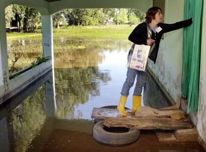El 17 de noviembre de 2001, en las zonas rurales del partido de San Miguel del Monte, el censo se realizó en medio de inundaciones