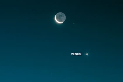 El 18 de mayo habrá un acercamiento aparente entre la Luna y Venus, visible tras la puesta del sol