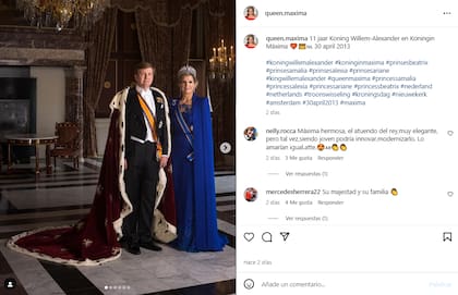El 30 de abril de 2013 el rey Guillermo Alejandro y la reina Máxima llegaron al trono (Foto: Instagram @queen.maxima)