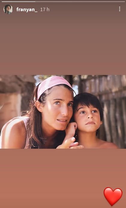 El 5 de septiembre, Franco publicó en sus redes sociales una foto junto a a su mamá, Romina Yankelevich, quien ese día hubiese cumplido 49 años. 