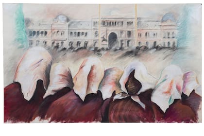 El 50 aniversario del Golpe de Estado será recordado especialmente en el Parque de la Memoria, con obras como esta de Diana Dowek