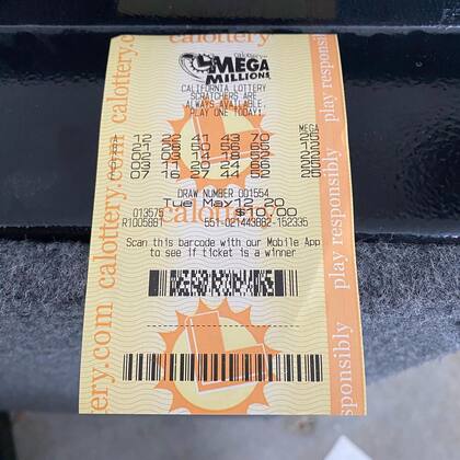 El boleto ganador. Crédito: Instagram Gilbert Arenas