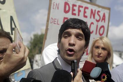 El abogado de A.VI.VI., Andrés Bonicalzi, realizó la denuncia esta mañana en la fiscalía de Saavedra