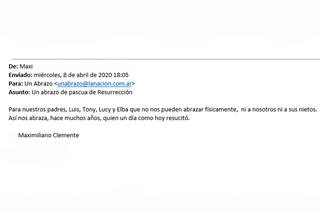"Así nos abraza quien un día como hoy resucitó"