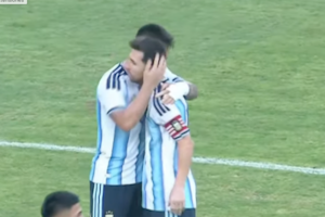 La conexión de siempre: pase de Messi y gol de Lautaro tras un derechazo para ganarle a Angola