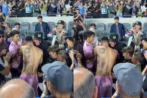 El abrazo de Owen Wilson y Messi: el actor alentó a Los Angeles FC, pero no resistió al furor por la Pulga
