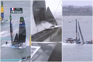 El impactante choque de dos embarcaciones en una regata que obligó a hospitalizar a dos tripulantes