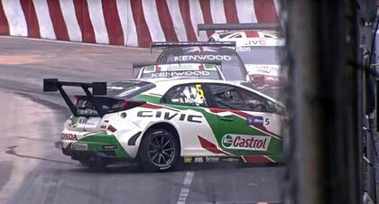 El accidente donde quedó involucrado Guerrieri