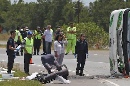 El accidente fue a la altura de Lezama, sentido a la costa atlántica y se dirigía a Mundo Marino, en San Clemente del tuyú