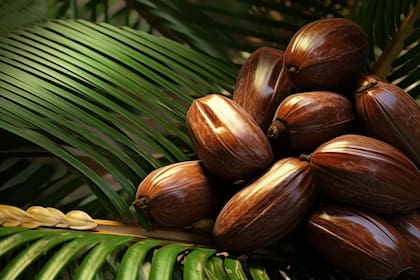 El aceite de batana proviene de las nueces del árbol Elaeis oleifera, más conocido como palmera americana