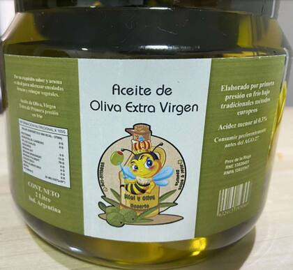 El aceite de oliva de la marca "Miel y oliva Rosario" que prohibió la Anmat