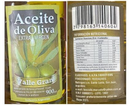 El aceite de oliva Valle Gran