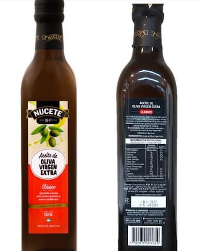 El aceite Nucete genuino elaborado por Agro Aceitura S.A.