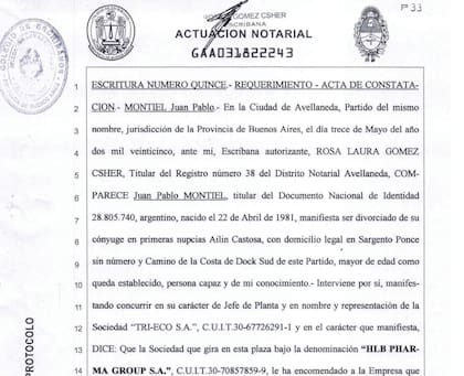 “Sustancia en polvo”: el acta de la destrucción de la droga con la que se podían producir millones de ampollas