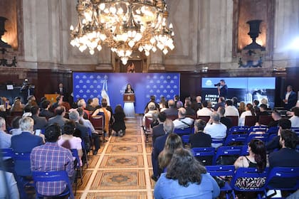 El acto a 5 años de la pandemia que encabezó Victoria Villarruel