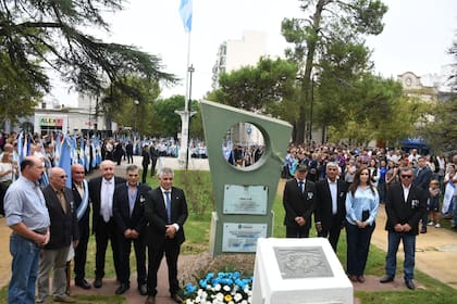 El acto central se realizó en la Plaza 25 de Mayo