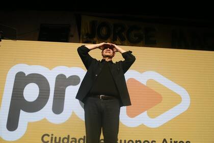 El acto de Jorge Macri en el Club 17 de Agosto, de Villa Pueyrredón