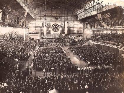 El acto en el Luna Park se convirtió en la celebración nazi más grande que tuvo lugar fuera de Alemania (Archivo Luna Park)