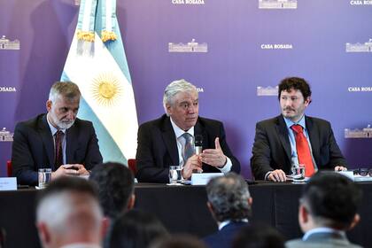 El acto en la Casa Rosada, encabezado por el secretario de Asuntos Estratégicos, José Luis Vila