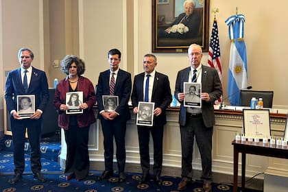 El acto en recuerdo por el 31° aniversario del atentado a la AMIA, este martes 15 de julio en el Congreso norteamericano, en Washington.