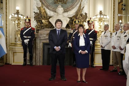 El acto fue encabezado por el presidente Javier Milei y la ministra de Seguridad, Patricia Bullrich