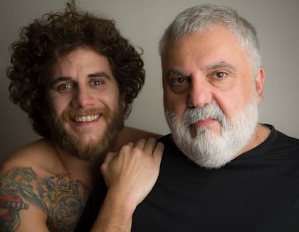 El actor Agustín Pardella y Alejandro Tantanian en un ensayo de la versión de la pieza de Marlowe que se vio en el Teatro San Martín