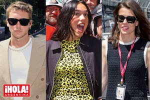 El actor argentino Franco Masini, Dua Lipa y Charlotte Casiraghi en el circuito más atractivo del automovilismo.