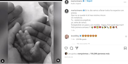 El actor de Pasión de Gavilanes compartió un tierno video de su pequeña.
