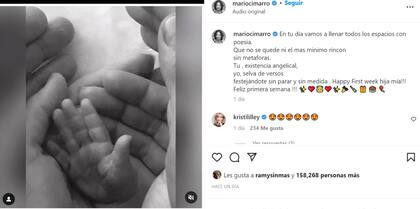 El actor de Pasión de Gavilanes compartió un tierno video de su pequeña.