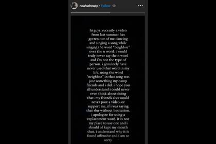 El actor dijo que jamás usaría la palabra que generó un fuerte repudio entre sus seguidores